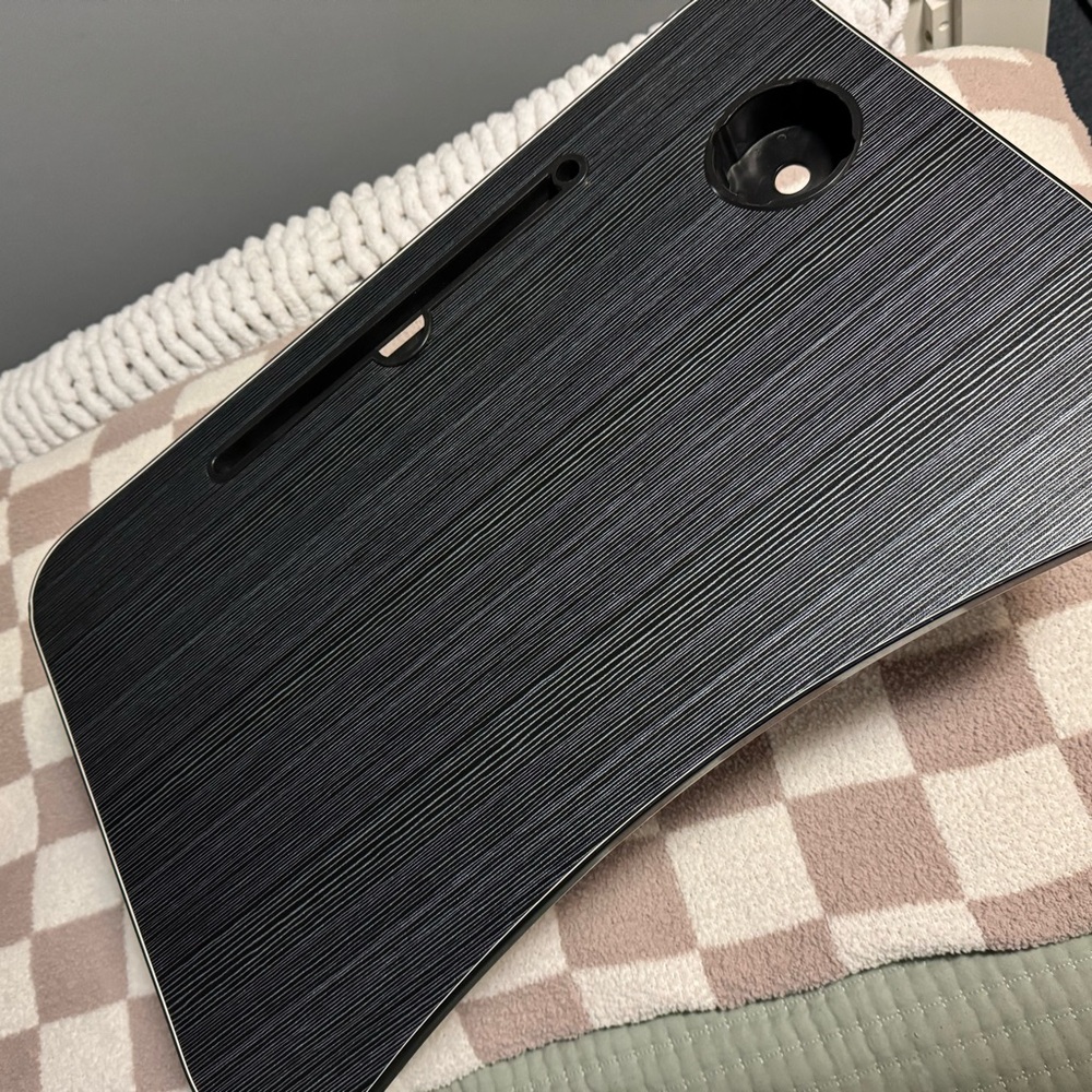 Black Textured Laptop Desk